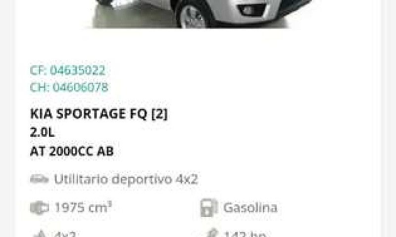 Kia Sportage Fq 2015...