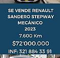 Se Vende Renault Sandero Stepway Mecánico 2023
