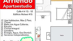 Arriendo Apartaestudio Moderno